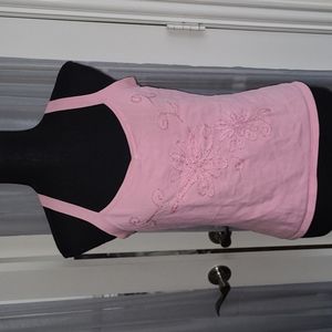 💕Maurice Sasson Pink Tank Top💕Size L